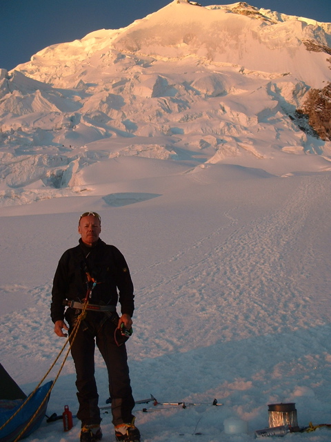 Camp 1 unter dem Schild des Huascaran, 5100m